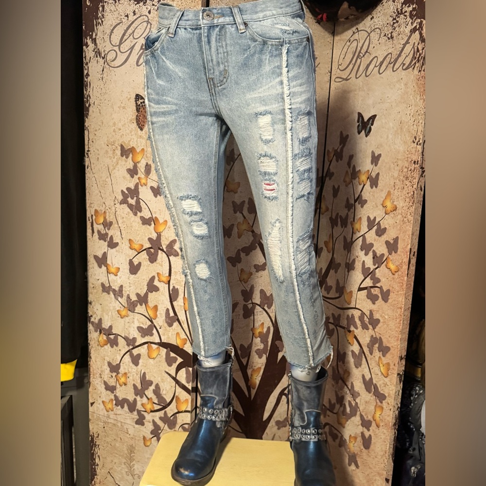 💙👖POL Distressed Cropped Denim Jeans👖💙